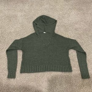 Green Long sleeve Sky and Sparrow Crop Sweater